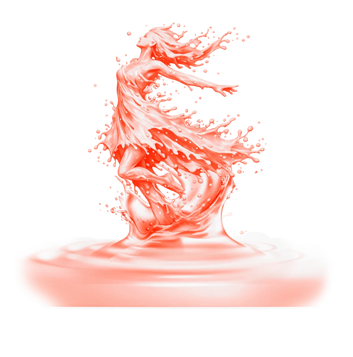 Splash figure — the WOMEN+ artwork come to life